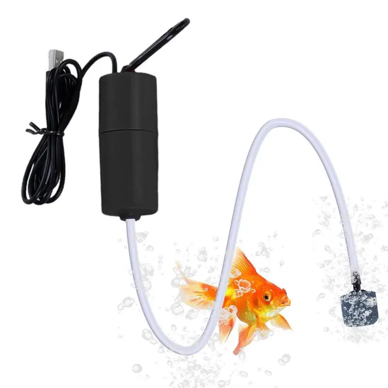 

Aquarium Air Pump Portable Fish Tank Air Pump Silent Air Compressor Aerator Quiet Oxygen Pump USB Air Pump for Fish Tanks