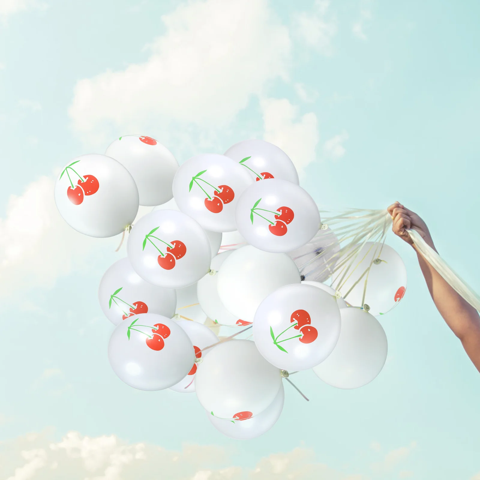 

Cherry Pattern Balloons Birthday Latex Hanging Wedding Floatable Party Supplies