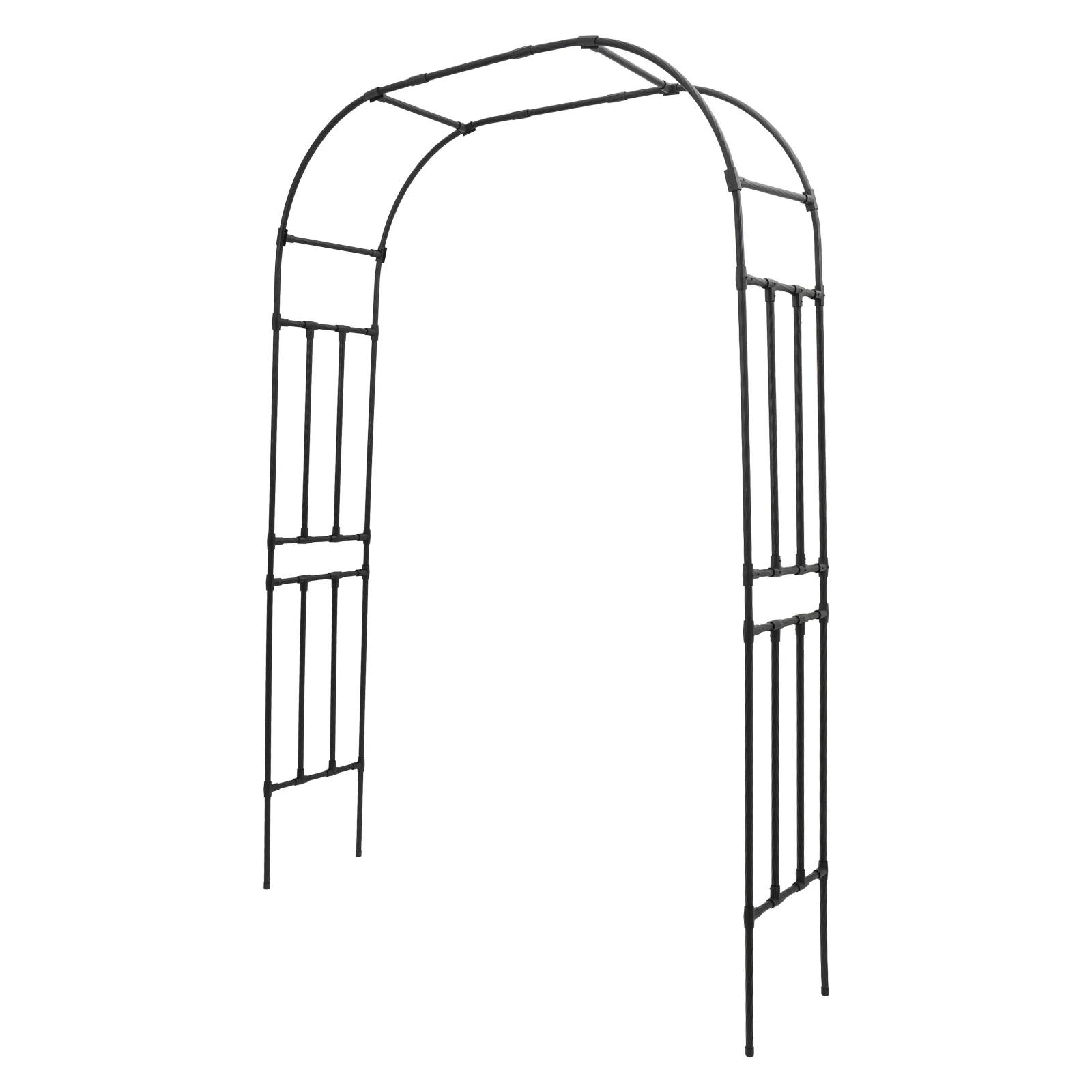 Schwarzer 240x150x40cm Metall-Rosenbogen Garten-Gemüsegestell Pflanzen-Kletterbogen für den Anbau von Kletterfrüchten usw. – Detail 17