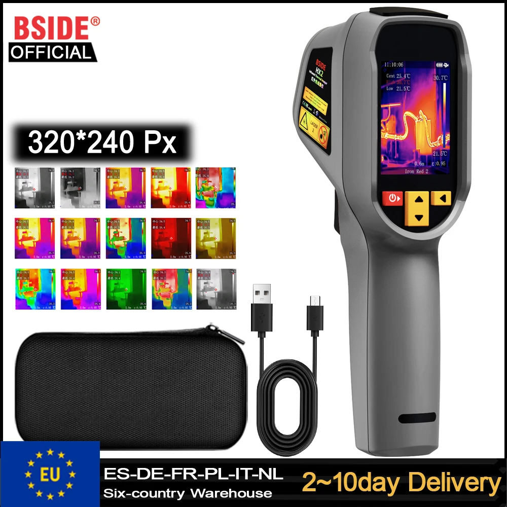 BSIDE 320*240 열화상 카메라 HX2 새로운 카메라 레이저 열화상 HD 해상도 회로 PCB 수리 파이프라인 감지 의료용 ...