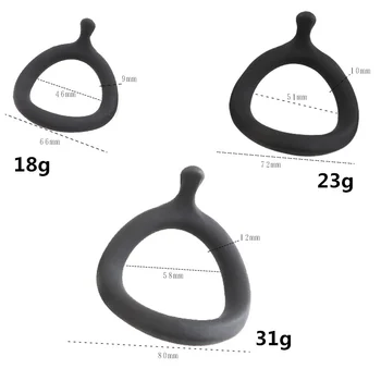 Silicone Scrotum Ring Penis Erection Cock Ring Delay Ejaculation Sex Toys For Men Ball Stretcher Male Chastity Device Cockring 6