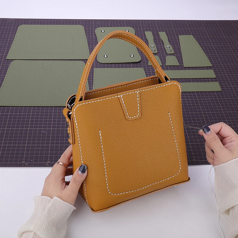 1Set Hand Stitching DIY Handbag Bag Kit Making Material Semi