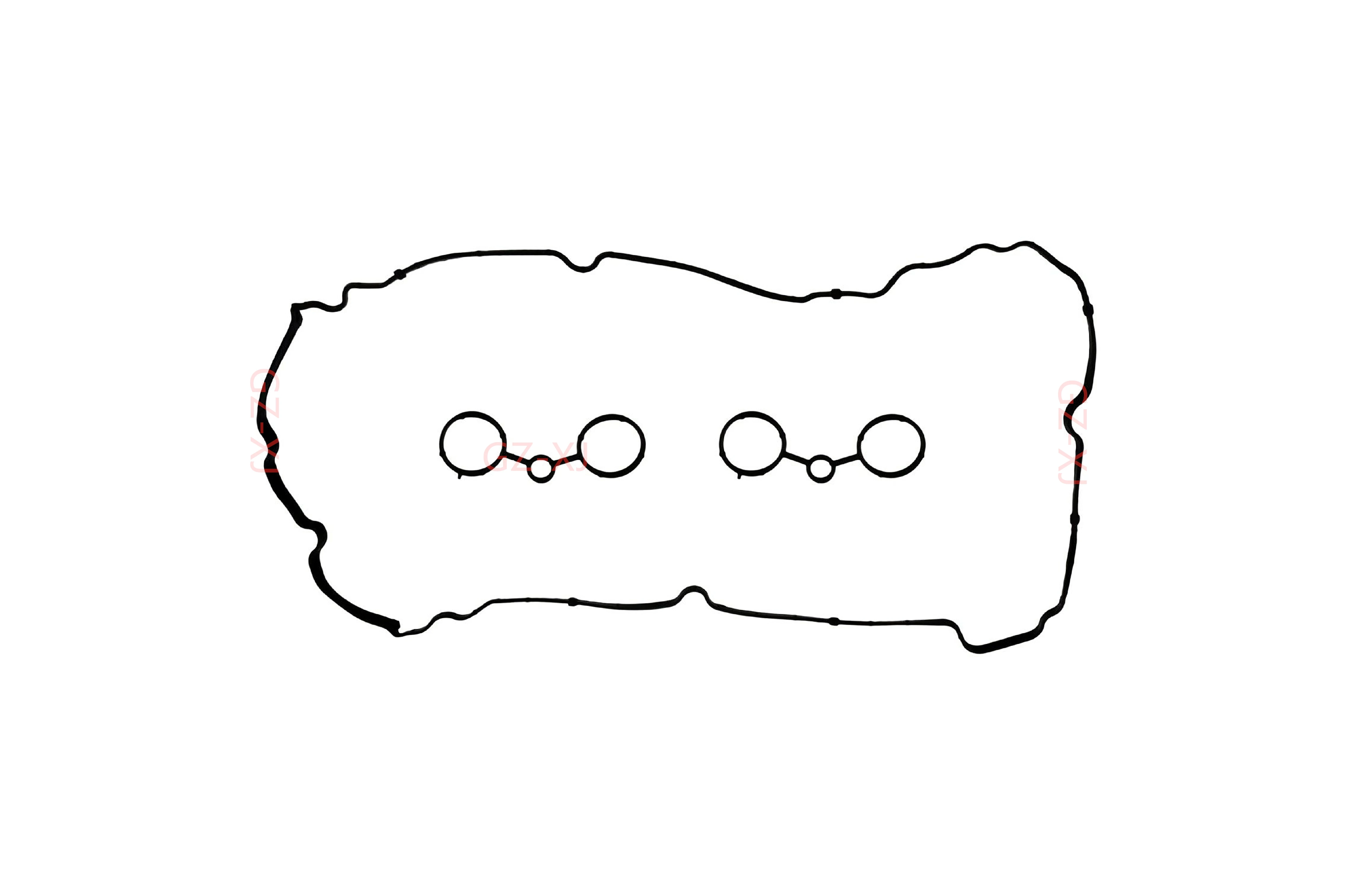 

11127572851 Part Number Cylinder Head Rocker Cover Gasket Set