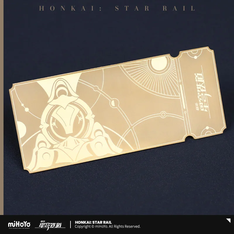 

Game Honkai:Star Rail Quality Ticket Cosplay Props Star Rail Pass Special Pass Bookmark Postcard for Fans Gift Collection