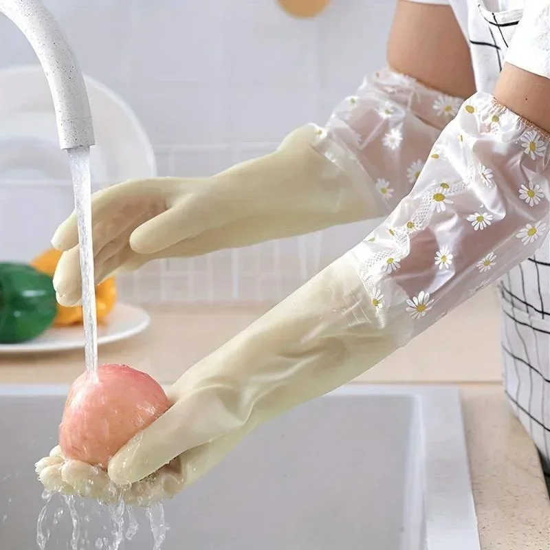 Household Rubber Gloves Dishwashing Kitchen Oven Pet Cleaning Accessories dishwashing gloves cleaning gloves
