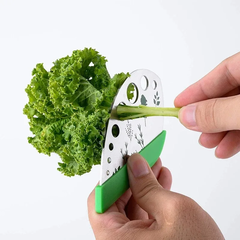 9Hole Stainless Steel Herb Stripper Multifunctional Herb Peeler Herb Vanilla Stripper Vegetable Leaf Remover Cutter Kitchen Tool 3