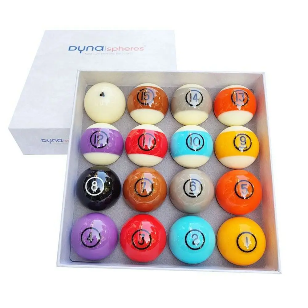 Dynasphere TUNGSTEN 2-1/4 in. Belgian Billiards Pool Ball Complete Set