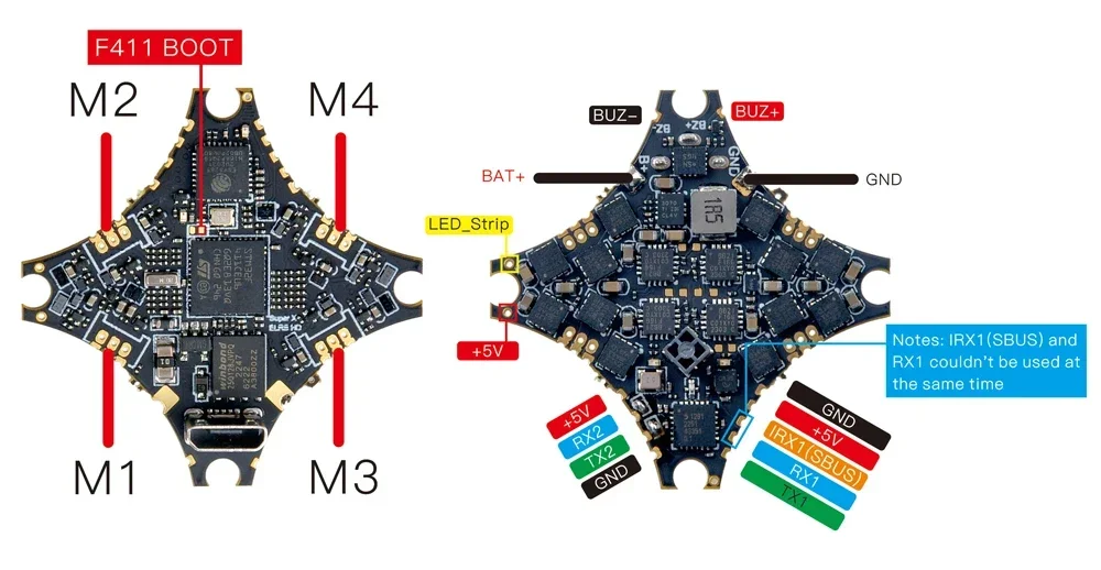 HappyModel SuperX HD ELRS AIO Flight Controlelr 1-2S thumbnail 5
