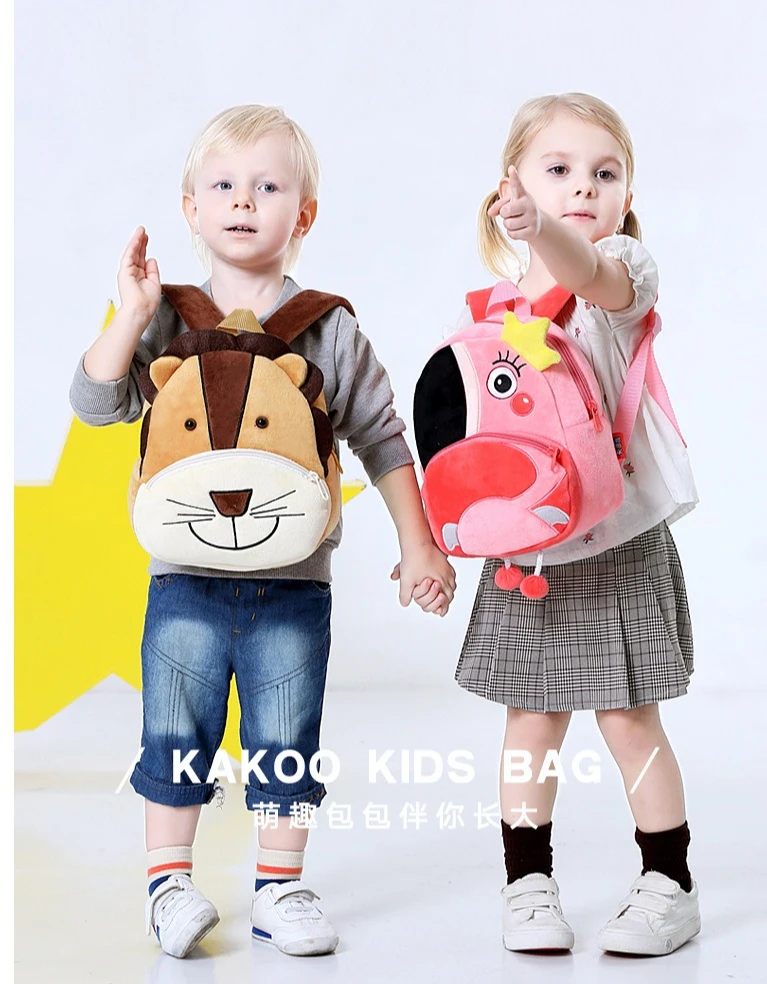 Toddler Backpack For Kids 2-6 Years - Soft Plush Animal Penguin Mini Backpack With Adjustable Straps - View #8