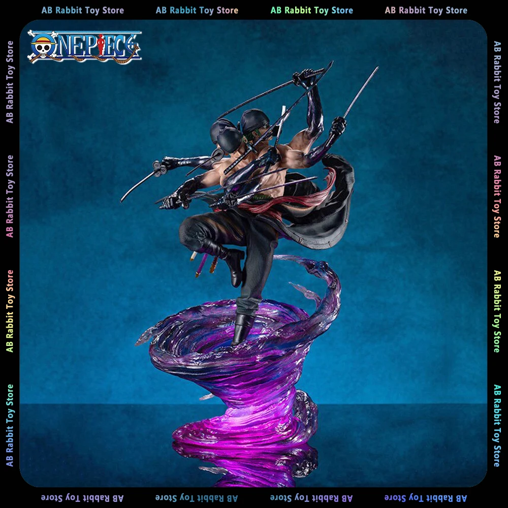 

35cm Roronoa Zoro Figure One Piece Anime Figures Emperors Vice Wano Country Nine Knives Flow Shura Zoro Figurine PVC Statue Toy