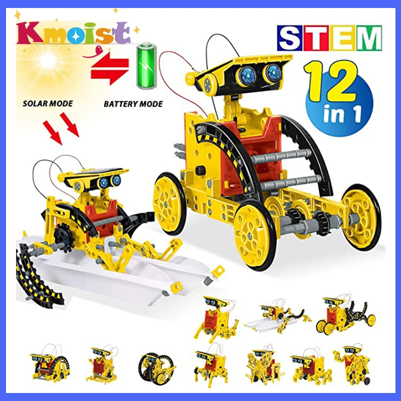 12 1 Solar Robot Creation Kit Instructions Pdf Solar Educational Kit