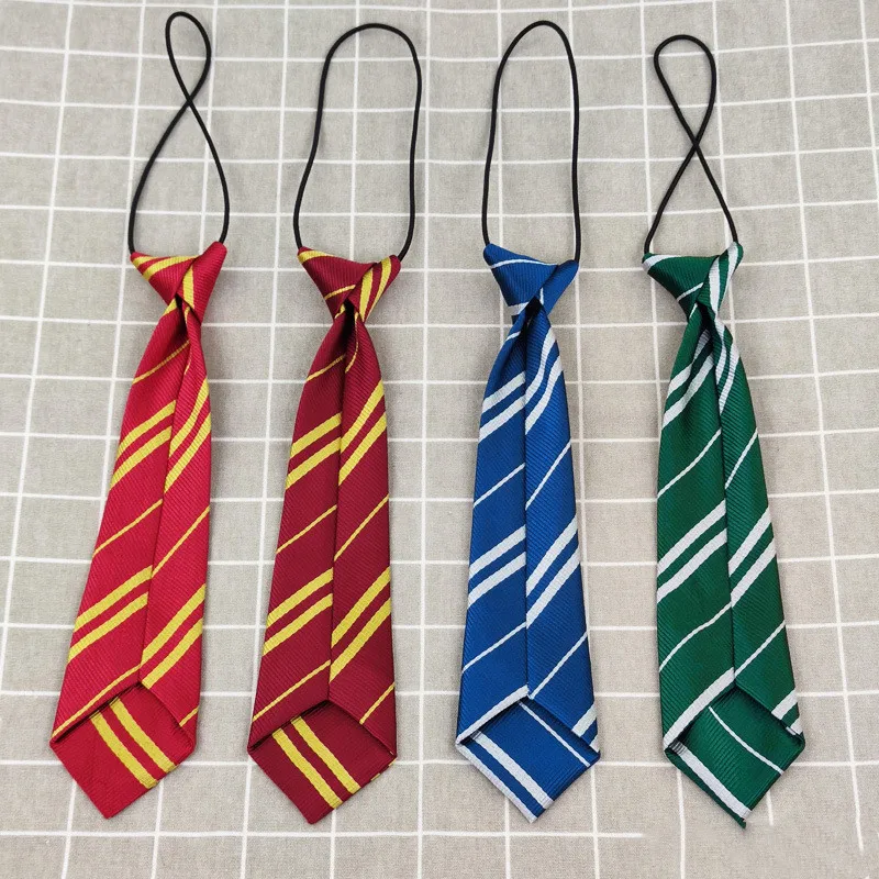 Wisarding Academy bambini Harris Stripe Tie Halloween Party Cosplay Magic School Costume accessori Prop