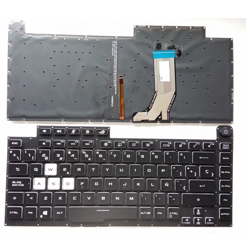 Eua Teclado Inglês para Asus Rog Strix Scar Iii G512 l Plus G531 S531gt G531g Gl531 G531gv G531gu G531 G532 l ru sp fr - Imagem 3