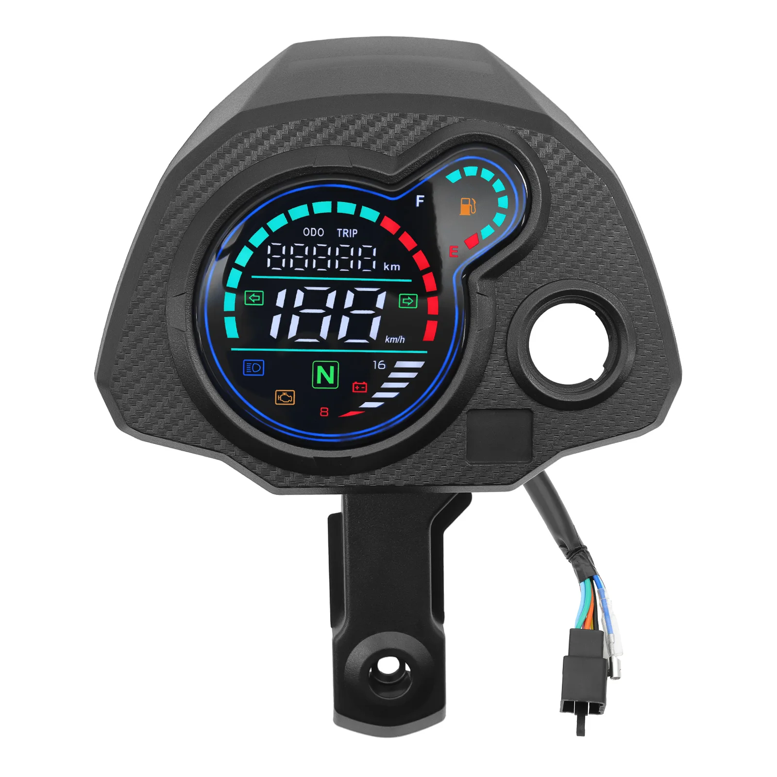 Digital Meter Motorcycle Digital Speedometer Navi LCD Odomete Navi