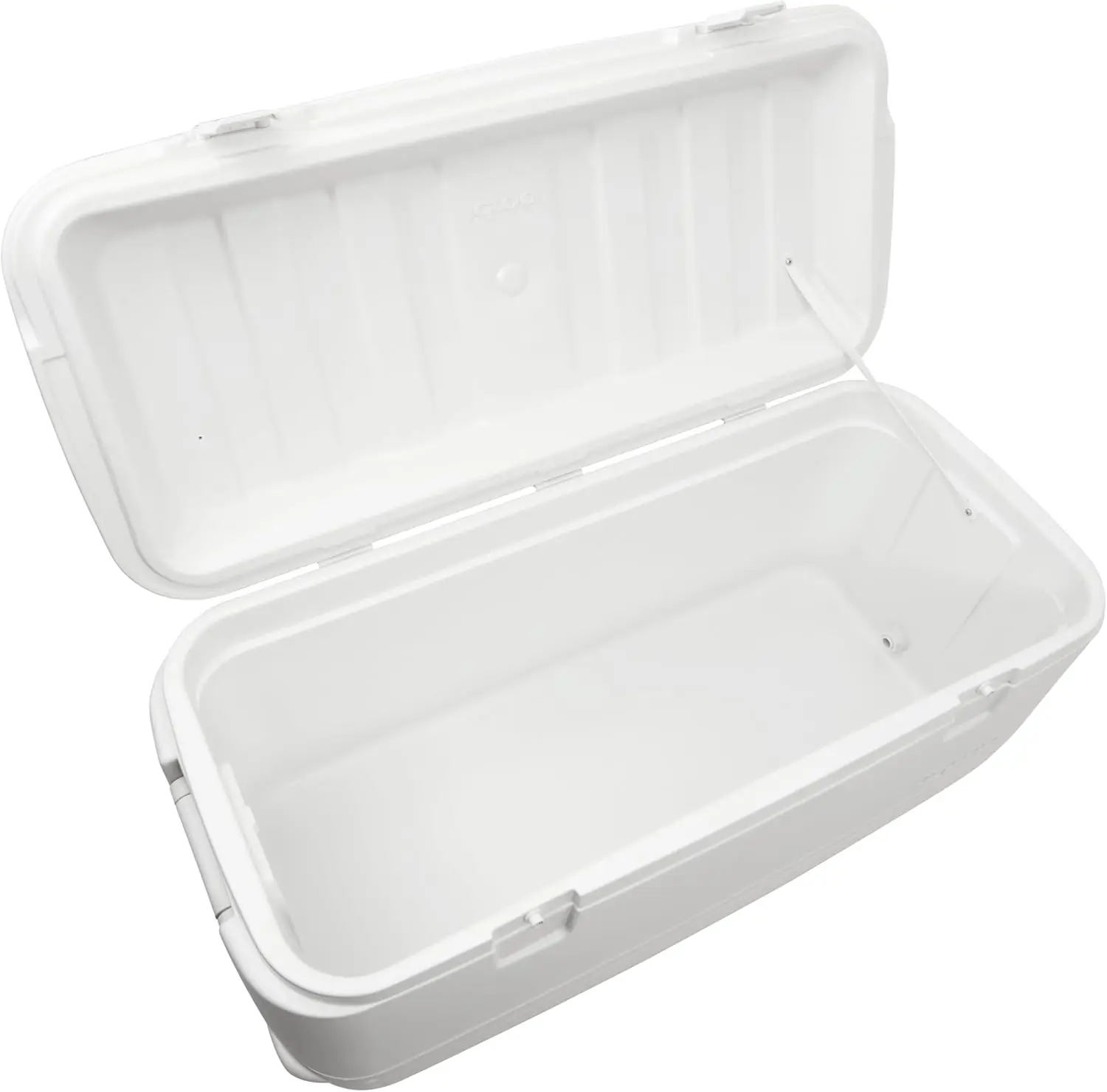 Polar Hard Coolers,Reinforced swing-up handles with tie-down loop feature,Dual snap-fit latches secure lid closure