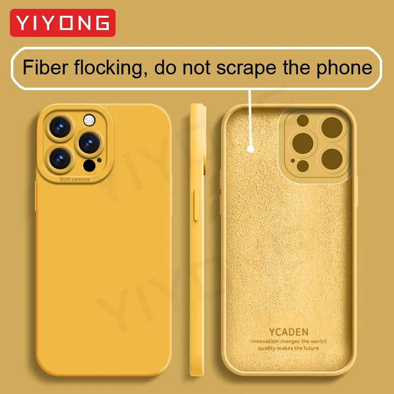 Silky Feel Liquid Silicone Soft Phone Case Cover by YIYONG