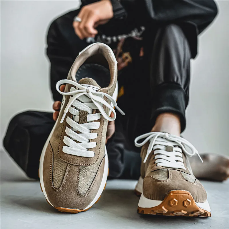 حذاء رياضي جلد طبيعي رجالي