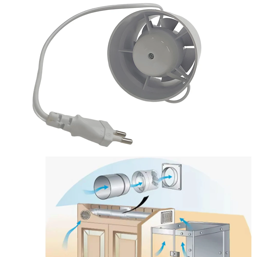 4/5/6 inch 220V Silent Ventilation Air Vents Ventilator Extractor Exhausted Extractor Fan Ventilator Bathroom Kitchen Washroom view 6