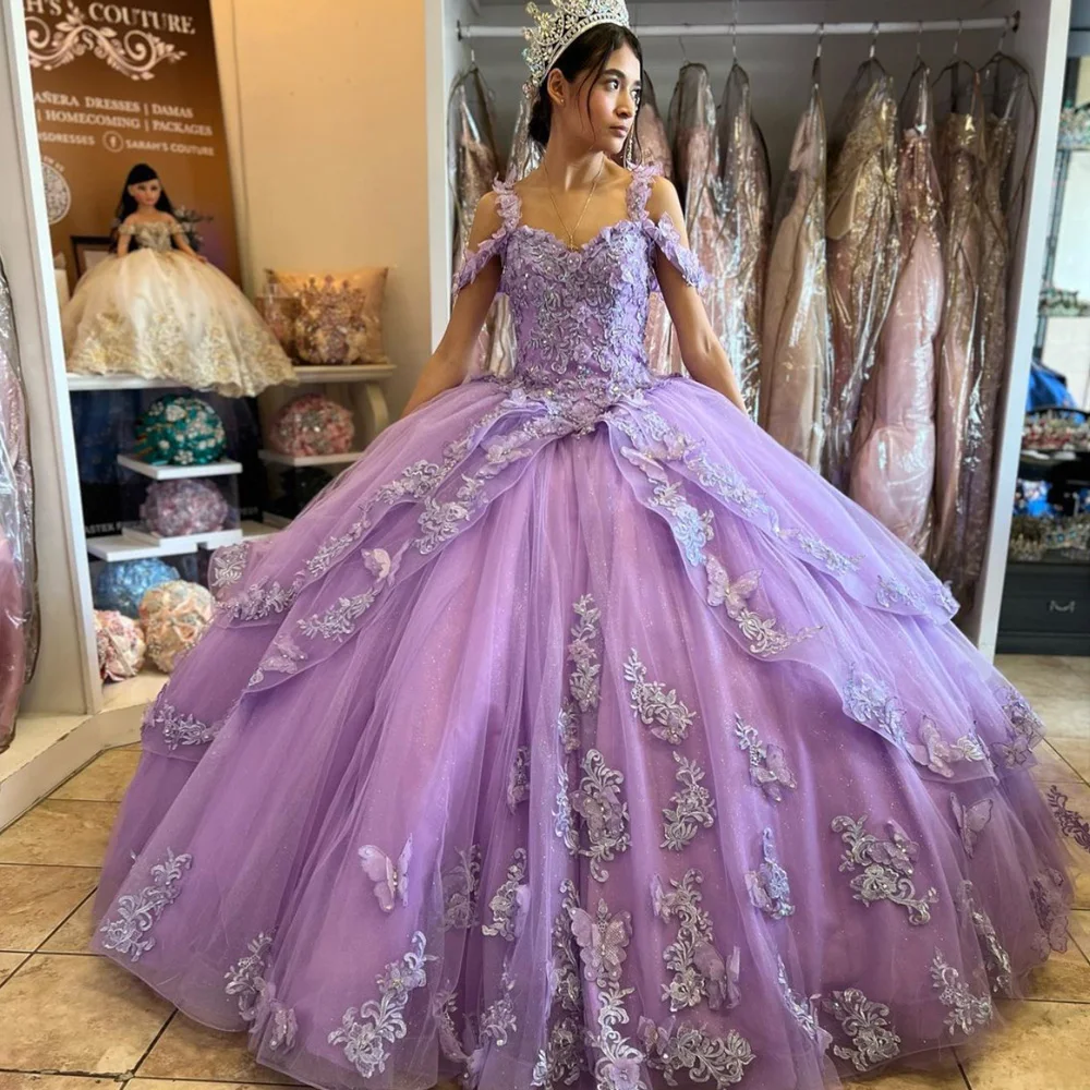 Purple Dresses For Quinceaneras Damas