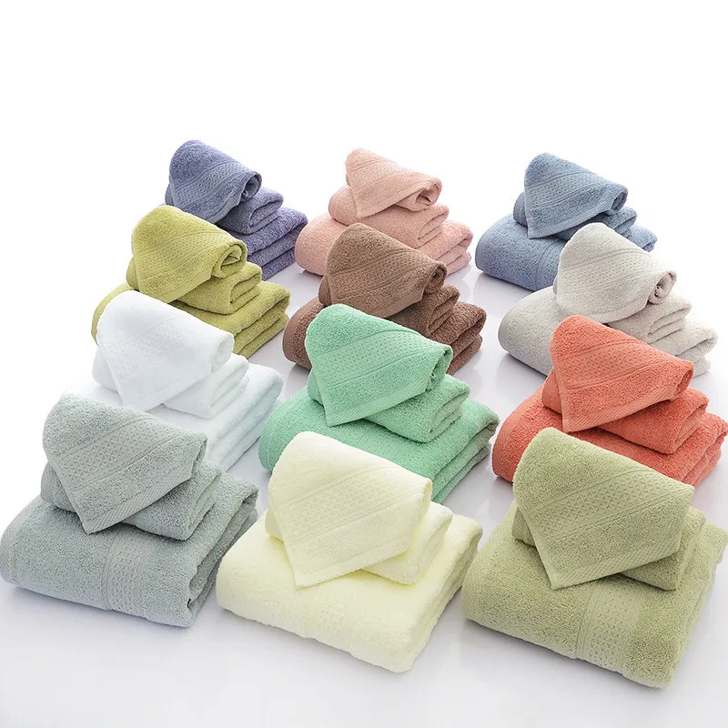 Thickened 100% cotton face towel absorbent pure hand wash shampoo bath microfiber towel bathroom home hotel adult bath towel 6