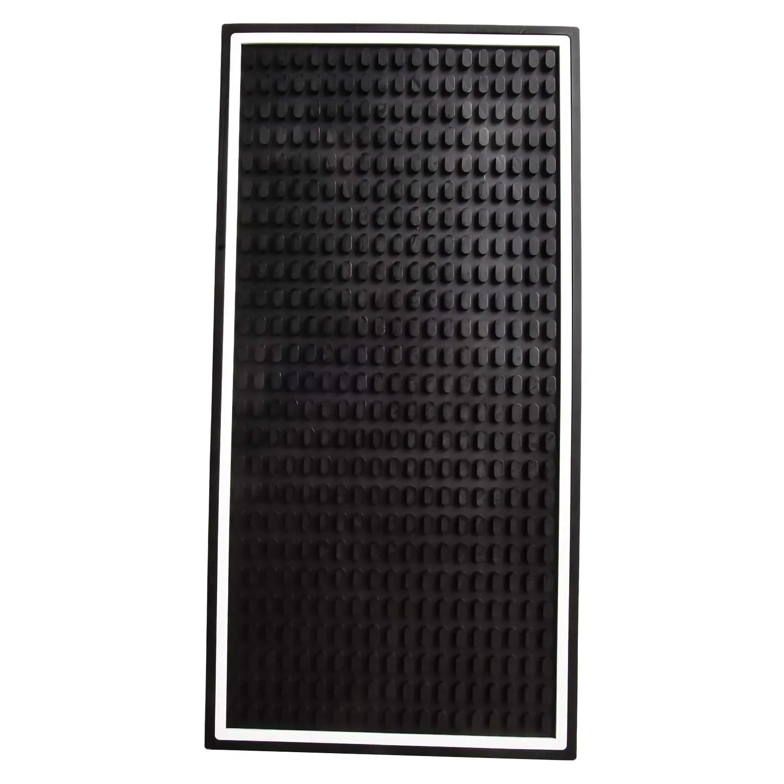 Cocktail Pad Bar Mat Washable Drip Mat Home Non Slip Reliable Silicone 10*10CM/15*30CM/30*45CM Black