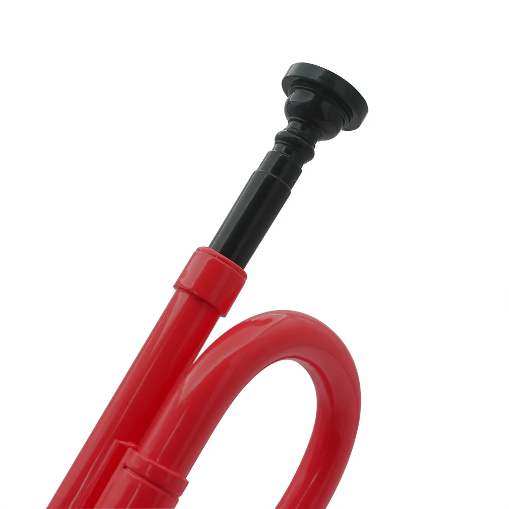 IRIN Bb Youth Trumpet ABS Red Young Pioneers Bugle Call Student Horn Kid Performance Beginner for Brass Musical Instrument
