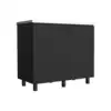 Napoles 2 Utility Sink with Cabinet, Stainless Steel Countertop, Interior Shelf Black 4