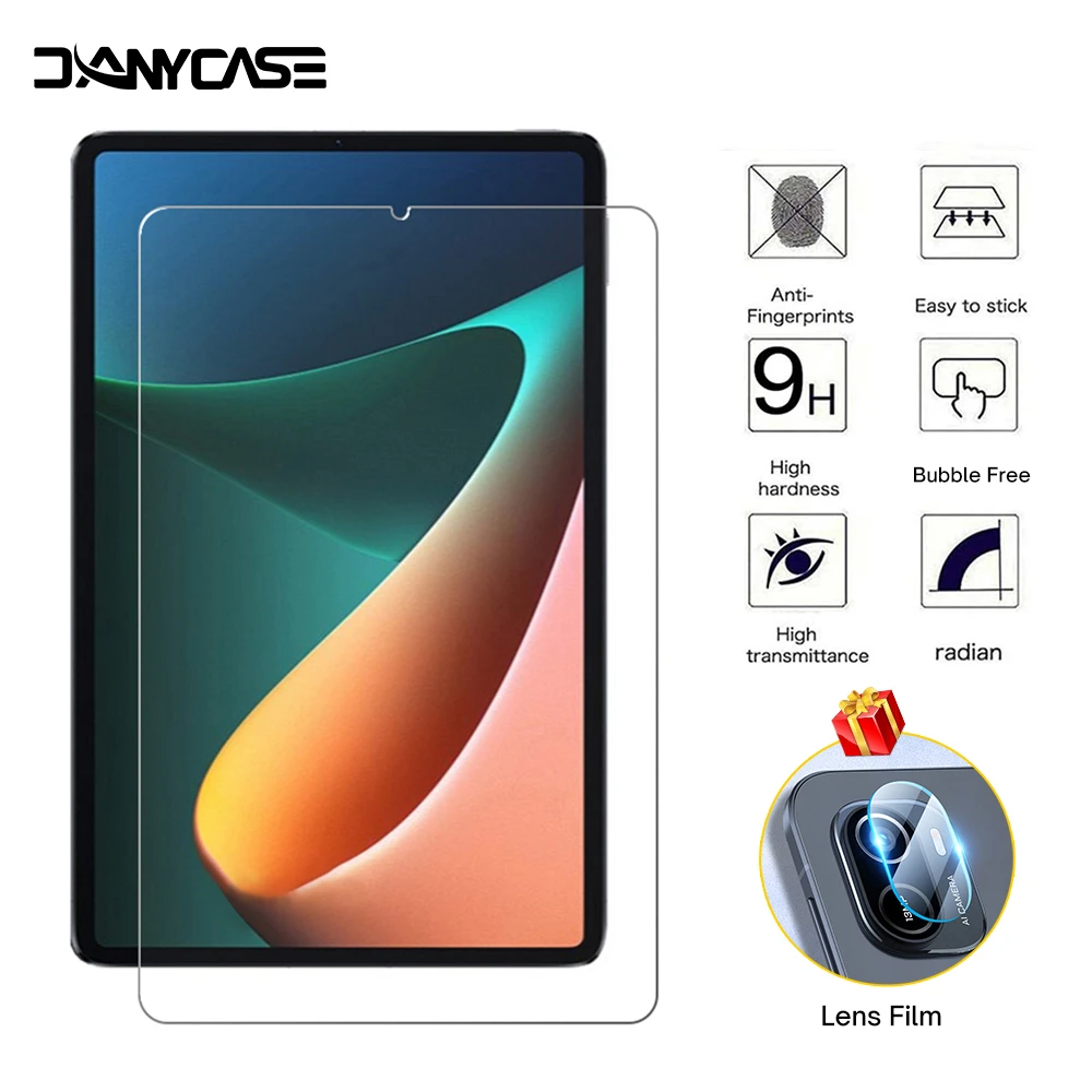 9H Tempered Glass Screen Protector For Xiaomi Mi Pad 5 Glass Protector Mi Pad 5 Pro Film Bubble Free Protective Film tablet cover