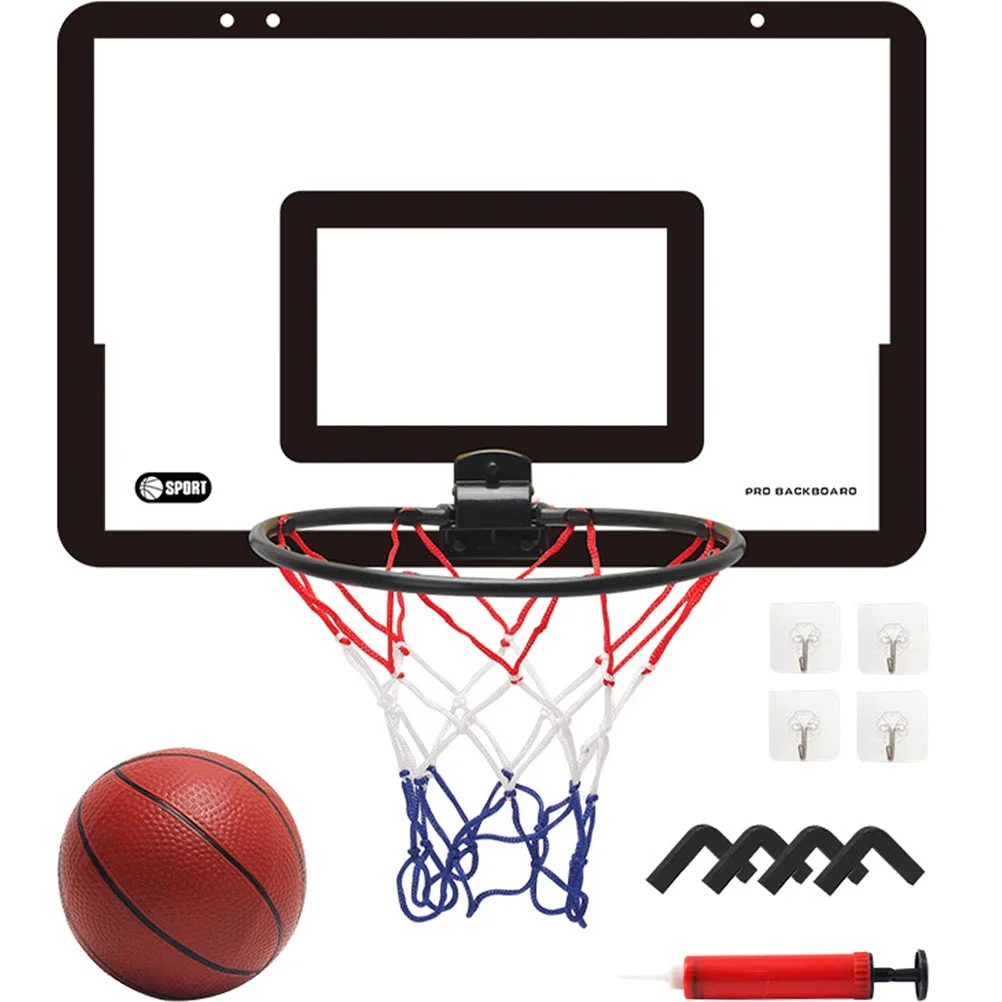Description Picture 4 of itemIndoor Children Safety Funny Game Kids Mini Home Exercise Basketball Hoop Set Wall Frame Stand Lifting Basket Hanging Backboard