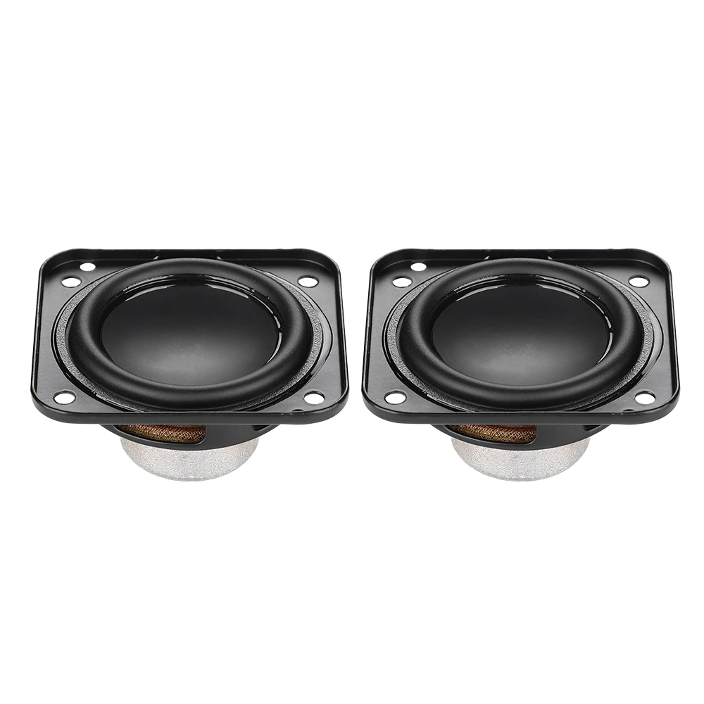 AIYIMA 2 Pcs 4 Ohm 15W Speaker 1.75 Inch Full Range Waterproof Basin Square DIY Multimedia BT Square Loudspeaker Home Theater
