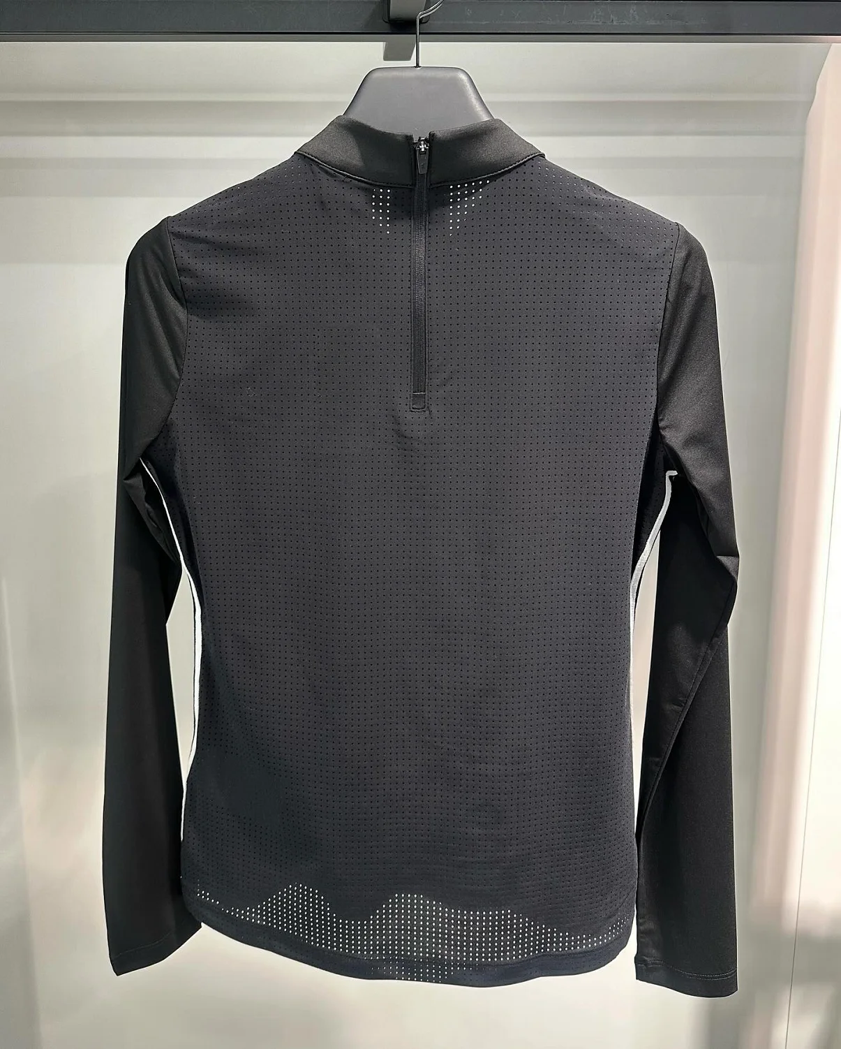 New spring summer thin stretch mesh back long sleeves golf shirt for women zippered sun blocker sports clothes top