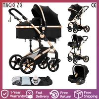 Poussette 3 en 1 pour bébé, paysage haut, avec siège auto, légère et chaude, multifonction, pour bébé, utilisation d'hiver 1