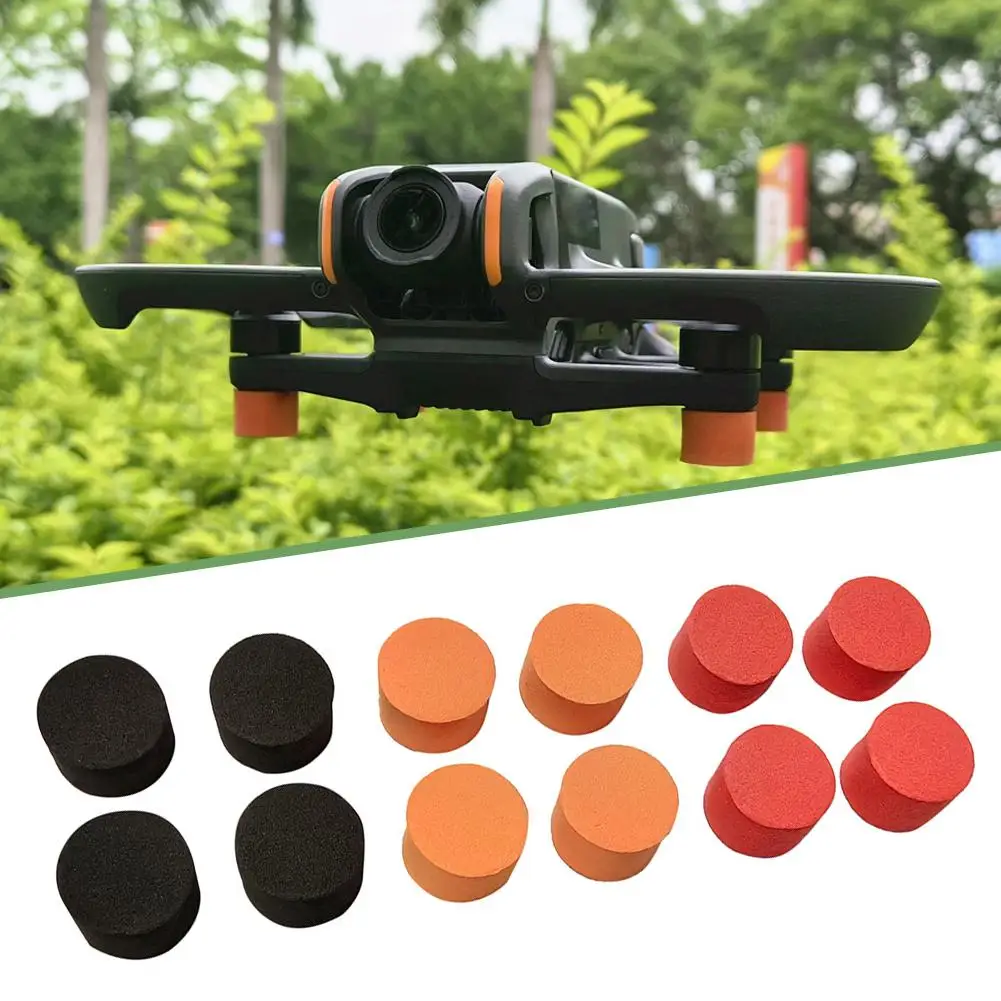 12pcs And 3 Colors Foot Pad Protection Cover Heighten Landing Gear Spare Parts For DJI AVATA 2 Drone Accessories