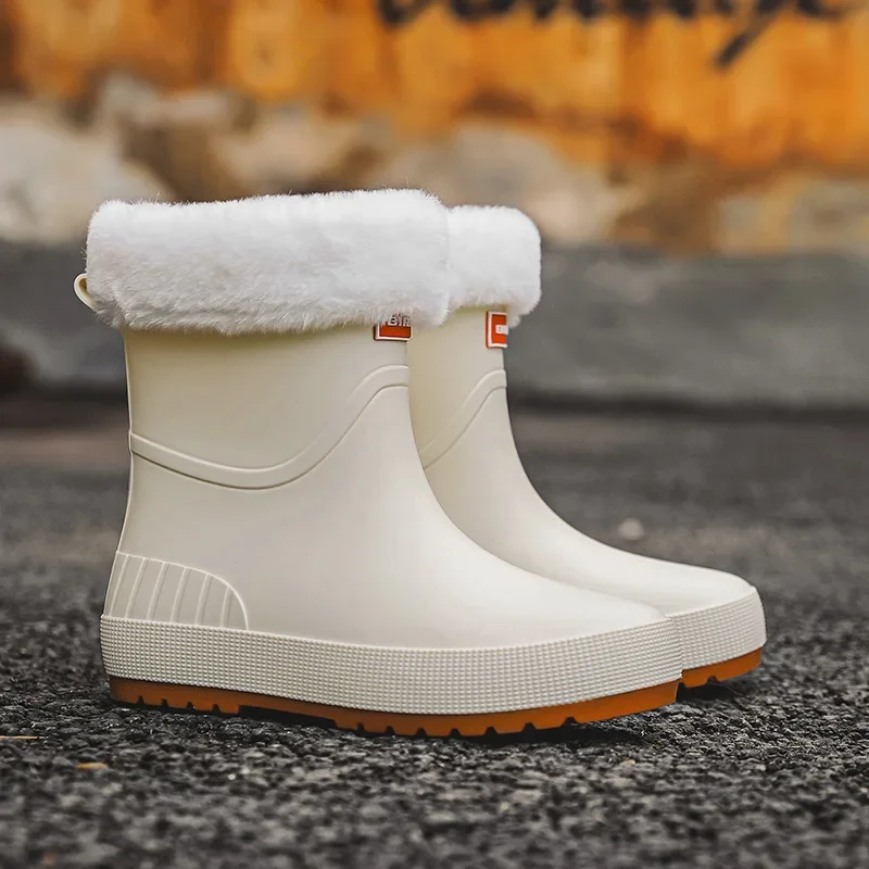 2023 High Quality Water Boots Waterproof Shoes Women's Rubber Rainboot Garden shes Non-Slip Boots Women  Rain Boots Slip-on
