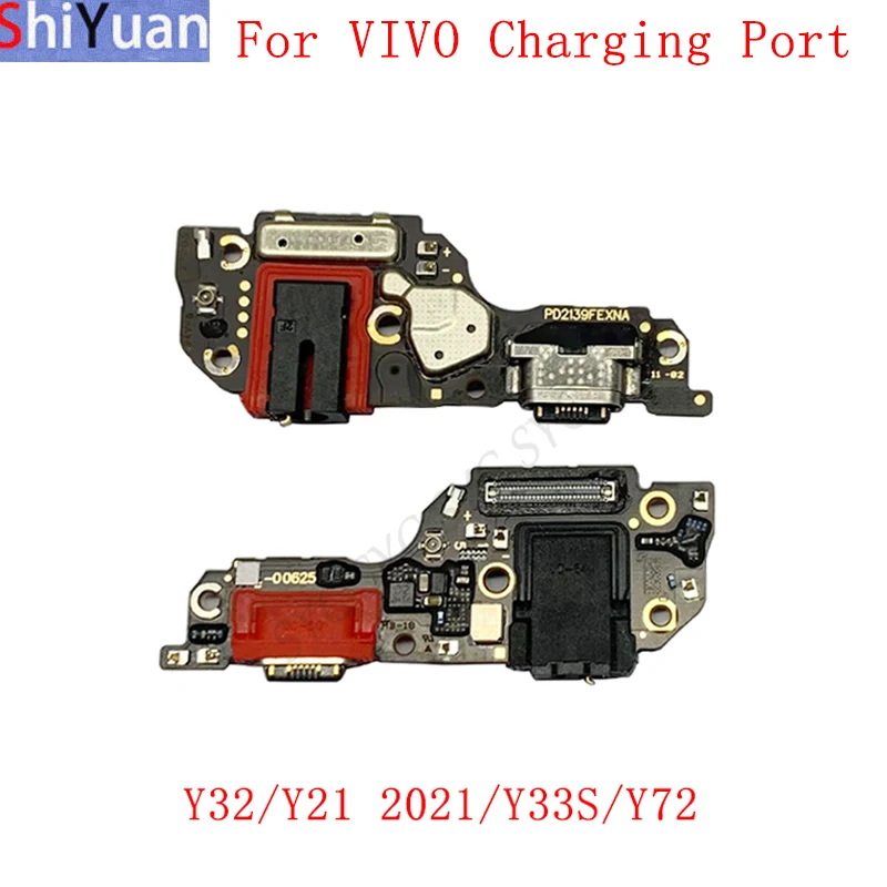 

Original USB Charging Port Connector Board Flex Cable For VIVO Y32 Y33S Y72 Y21 2021 Charging Connector Replacement Parts
