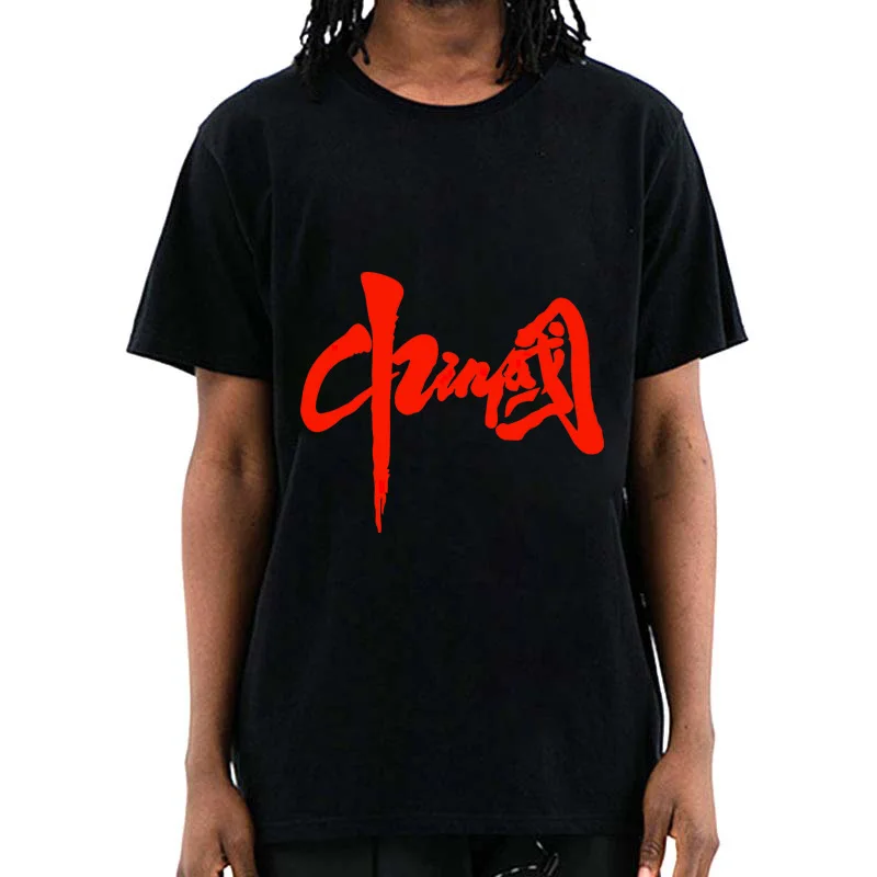 

Men's T-shirt Summer Cotton Top Tees Chinese Style Design Print T-shirt Casual Loose O-neck Men T Shirt Short Sleeve Tshirt Male