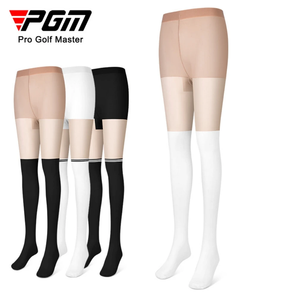 Golf Summer Ice Silk Women's Leggings Contrast Panel Hooded Socks Sun Protection Anti Hook Silk Breathable