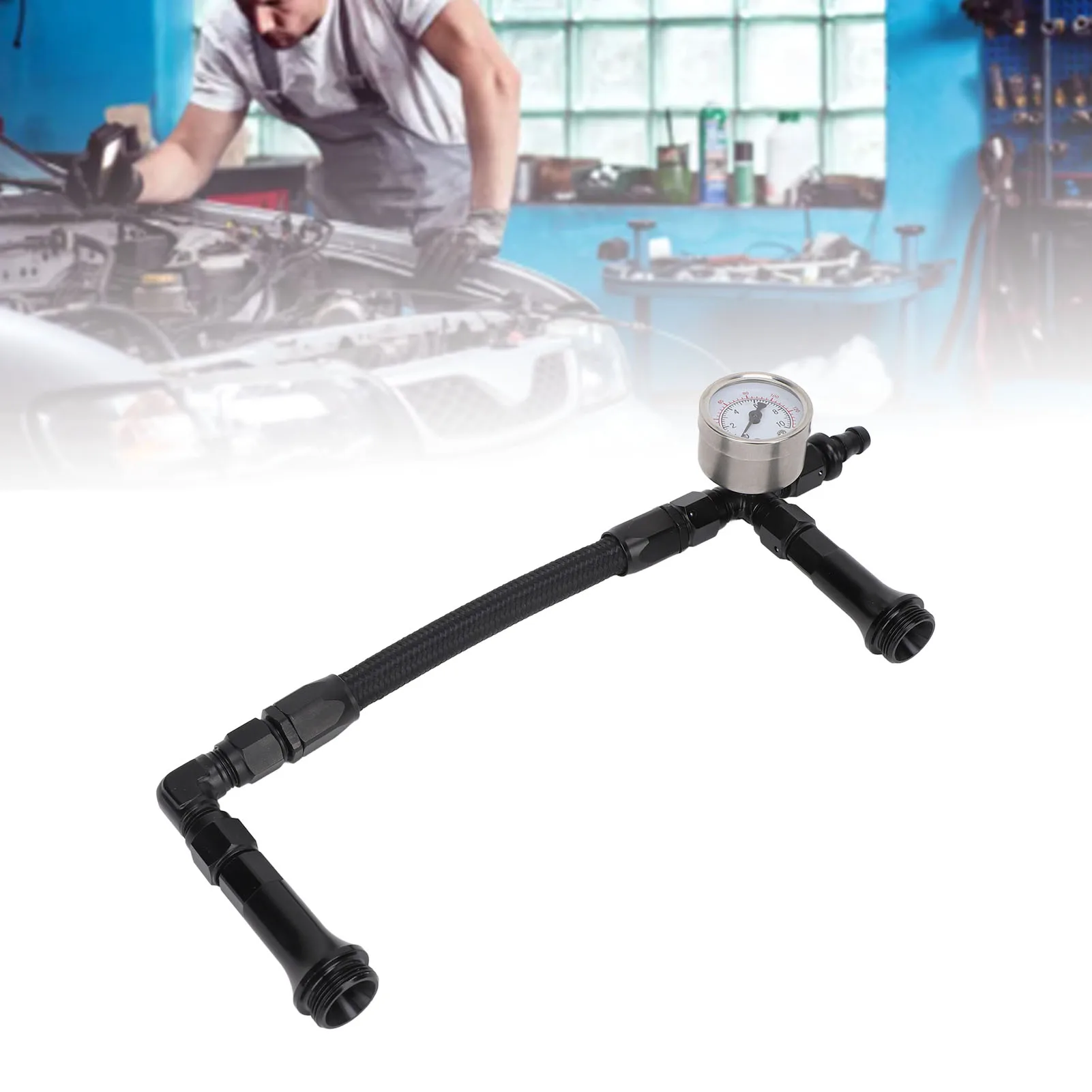 Fuel Line with Pressure Gauge Dual Feed Smooth Fuel Flow Professional for Any 4150 Base Carbohydrate