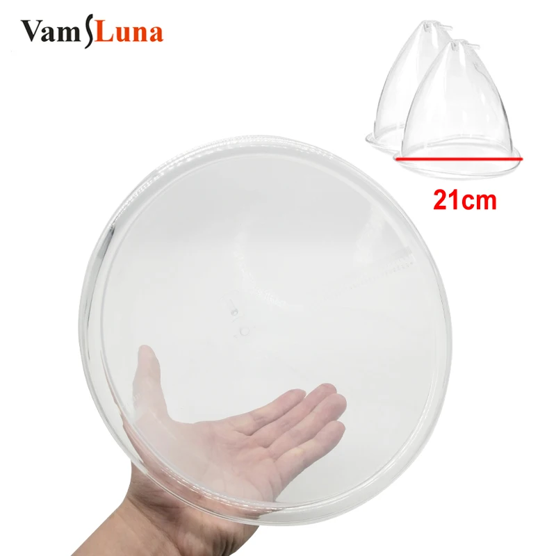 VamsLuna 2PCS 21 cm Size Buttock Sucker Vacuum Stimulator Cups Breast​ Enlargement Pump Cupping Accessories 2pcs edpm diaphragm for gz 100a vacuum pump