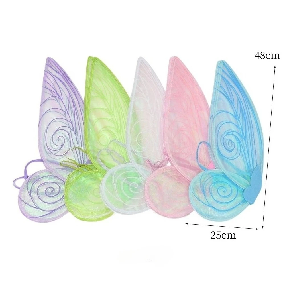 Butterfly Fairy Wings for Cosplay Costumes Sparkle Halloween Costumes for Girls Fairy Princess Wings Party Favor Accessories
