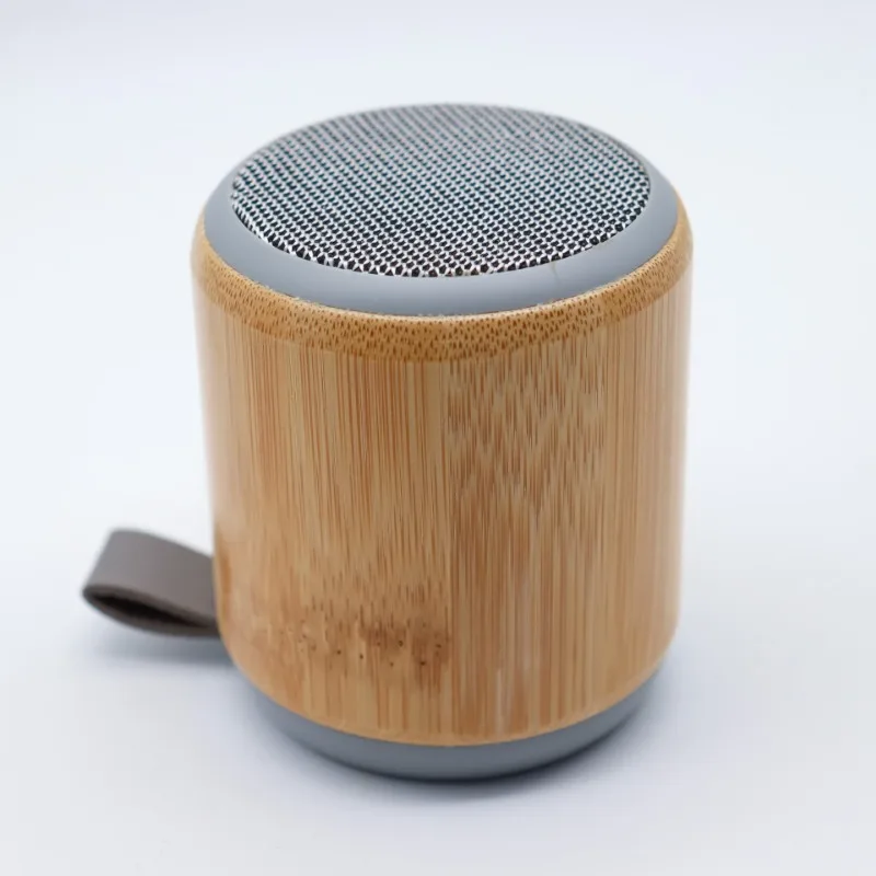 Bamboo Wood Eco-friendly Mini Portable Bluetooth Speaker Desktop Wireless Audio