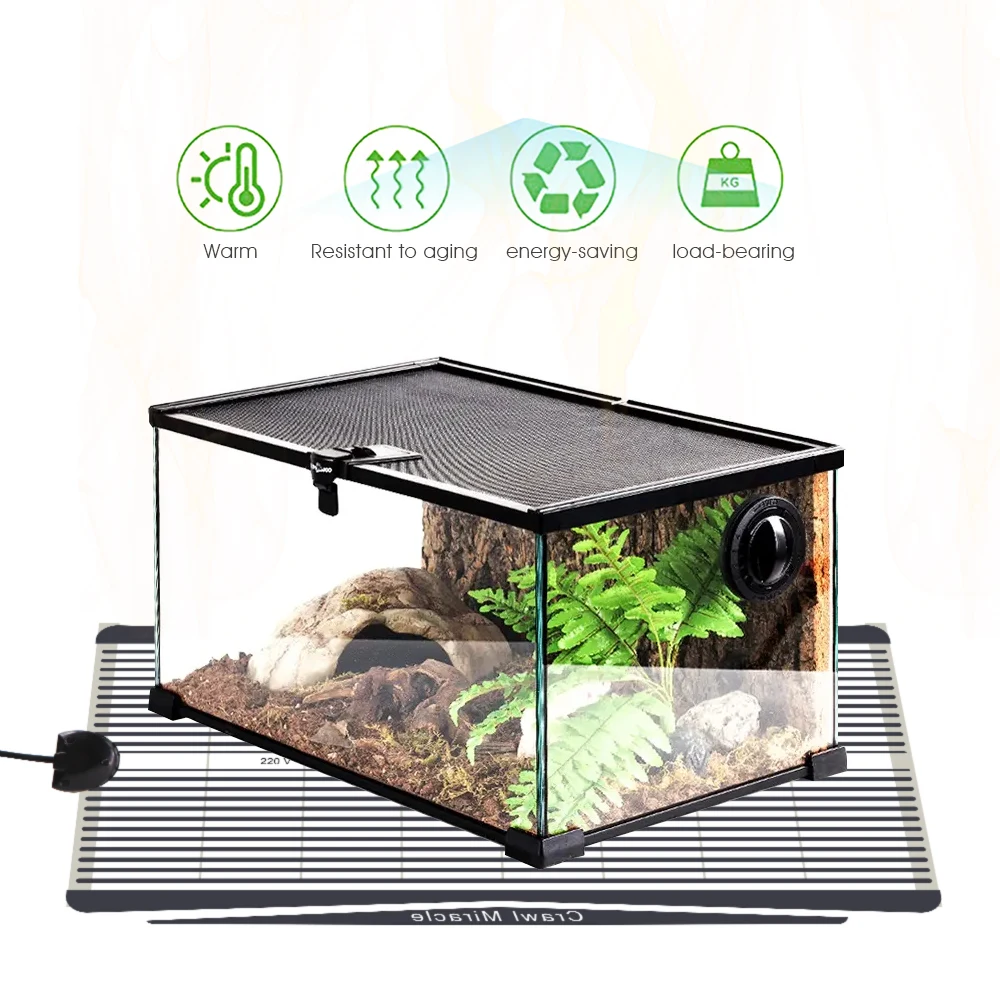 5W 15W 25W 35W Plug Adjustable Temperature Controller Heating Plate for Plants Graphene Reptiles Heat Pad Thermostat Heating Mat