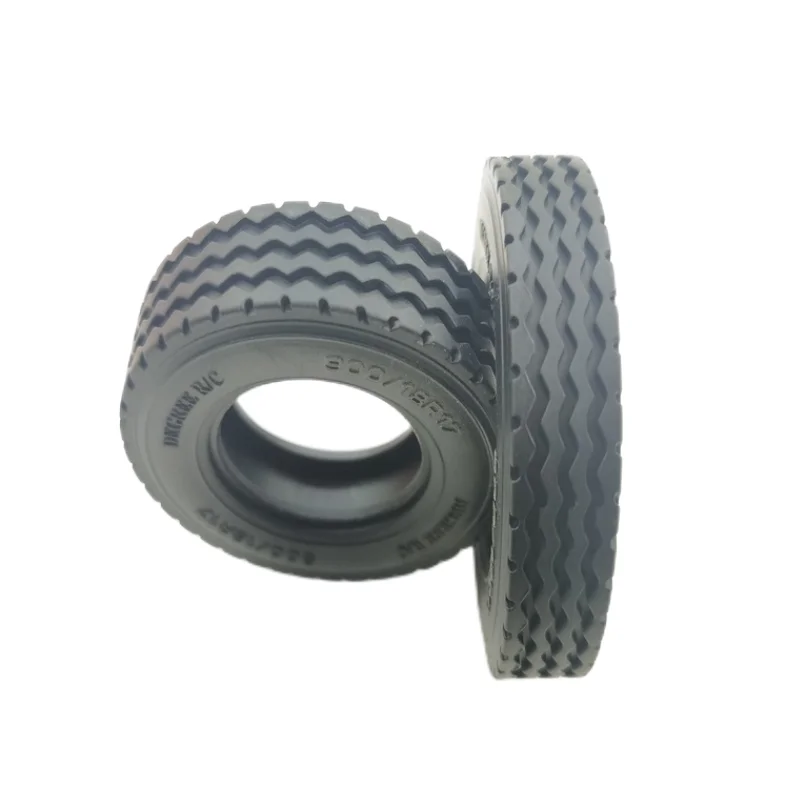 1 Pair Rubber Tires with Wheel Hub for 1/14 Tamiya RC Truck Trailer Tipper Scania R470 Actros Volvo FH16 MAN TGX Accessories 4