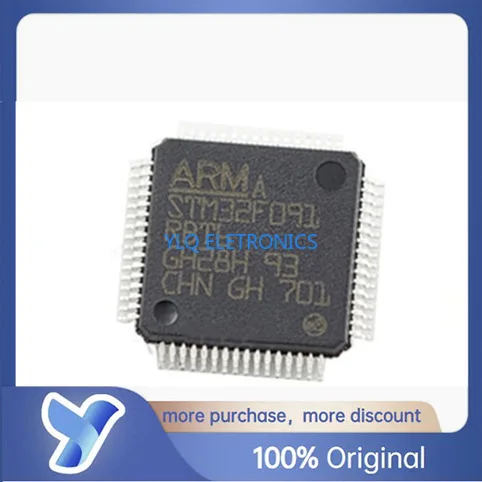 

Оригинальная новая микросхема STM32F091RBT6 LQFP-64 32bit