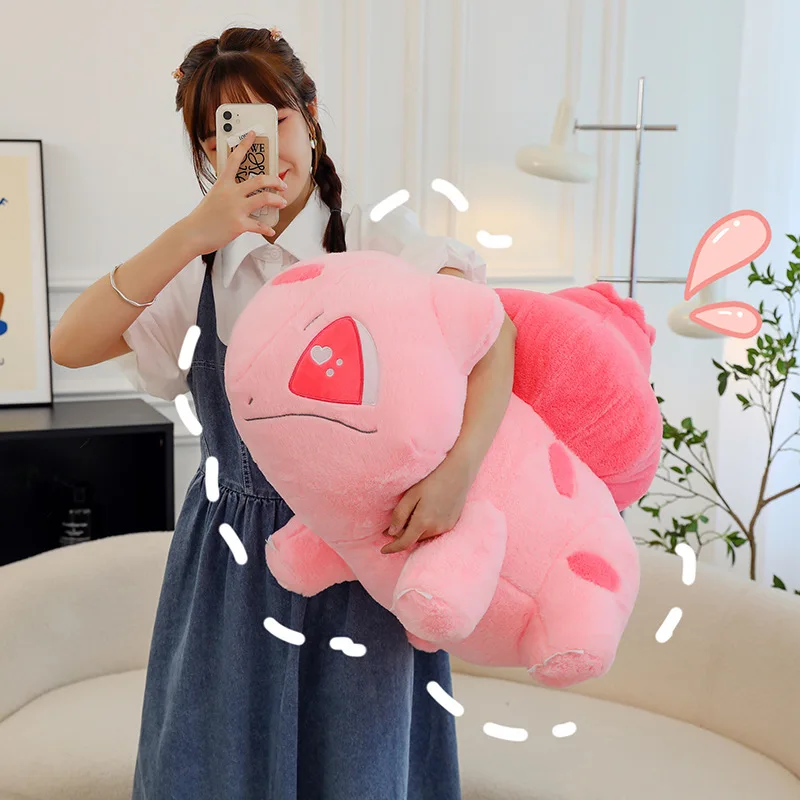 Huge Pokemon Eevee Charmander Squirtle Holster Plush Toys Big Pokémon Bulbasaur Semi-finished Leather Holster Kid Christmas Gift 3