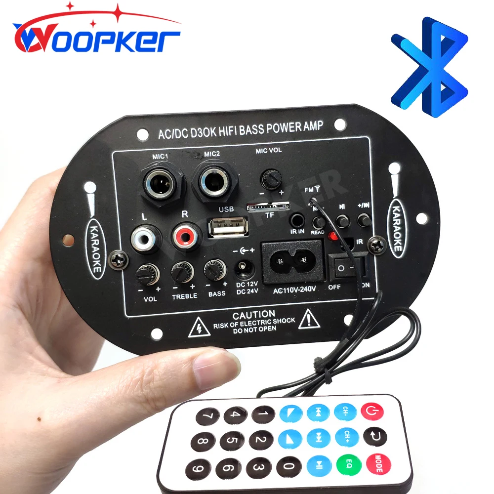WoopkerCarPowerAmplifierBoardD330120WwithBluetoothFMRadio