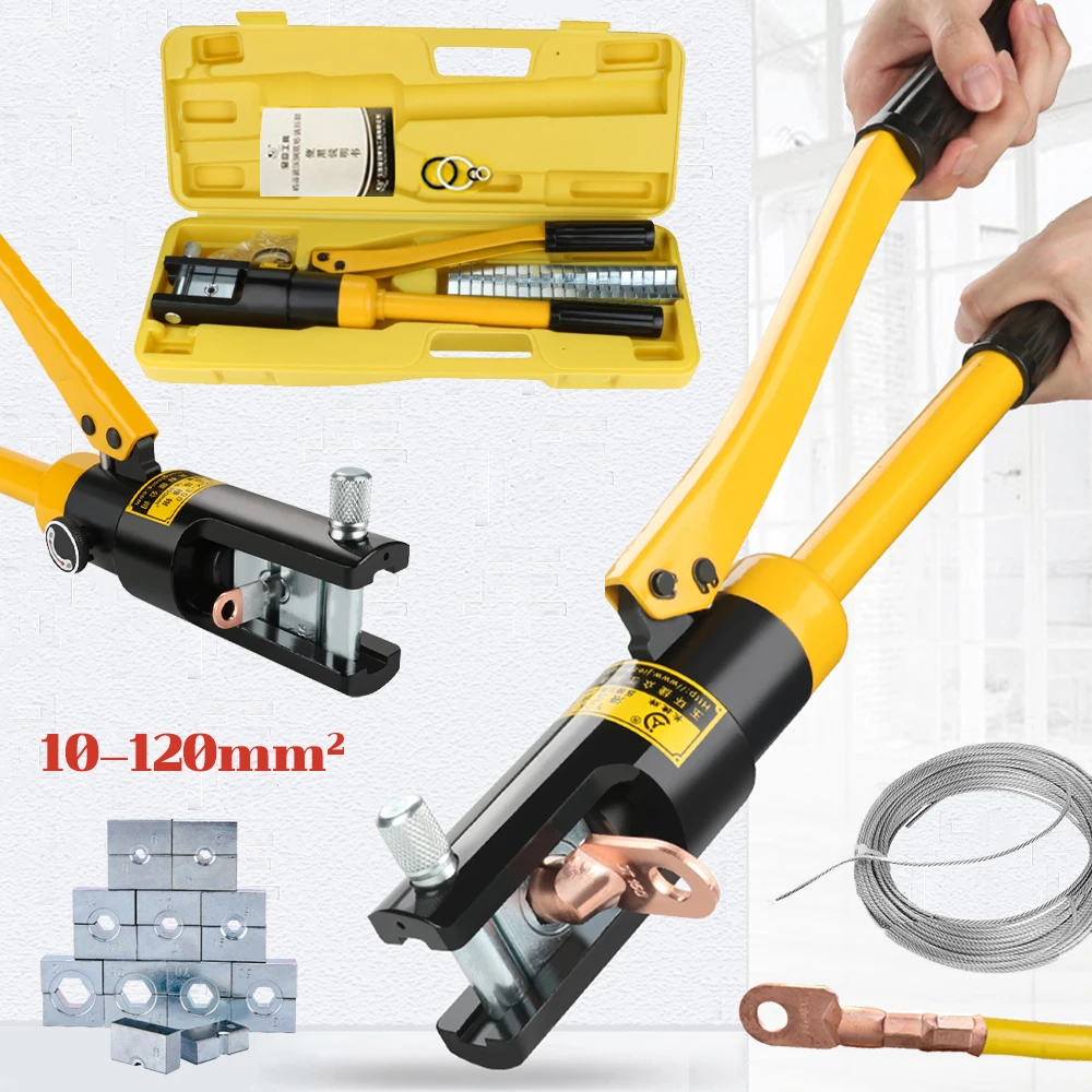 10120mmHydraulicCrimpingToolYQK120Pressure510THousehold