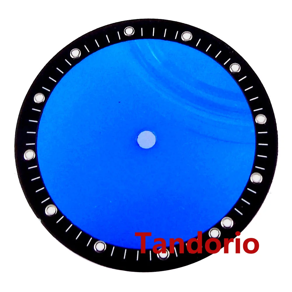 Piezas de reloj 28,5 mm esfera transparente cara luminosa para movimiento NH70 NH72 NH73 - Imagen 16 de 25