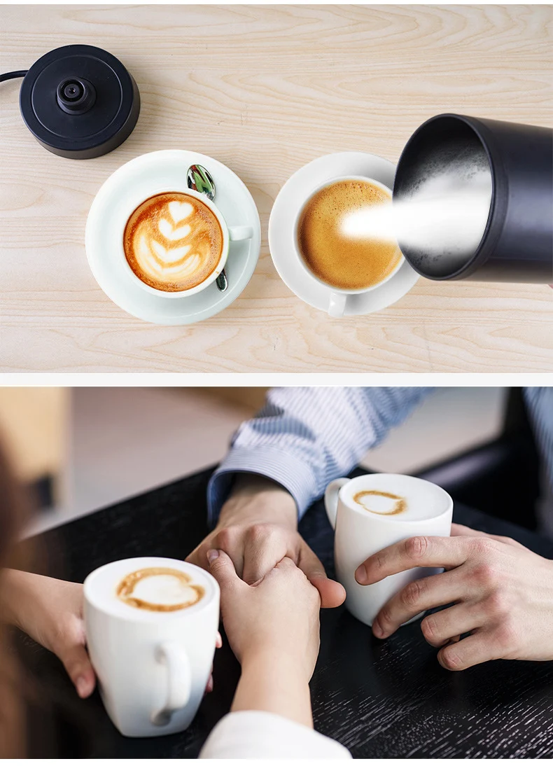 Description Picture 6 of itemHot Cold Milk Frothers Machine High Quingity Chocolate Mixer For Cappuccino Coffee Latte Household Electric Milk Frother Foamer