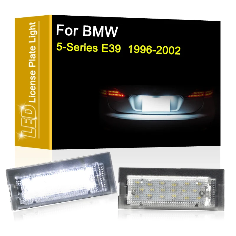LED License Number Plate Light Assembly For BMW 5 Series E39 5 Door